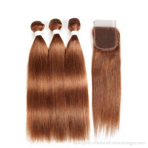 free sample 100% human hair 10a brazilian straight hair bundles with closure